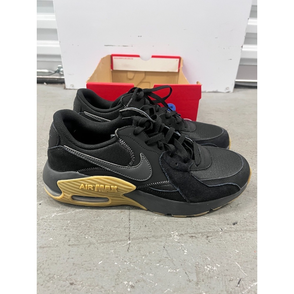 Nike Air Max Excee HV0928-010 Sneakers Mens 11.5D Black Gum Suede Running Shoes